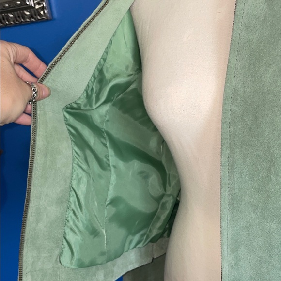 Chico's Sage Green Bomber Jacket - Picture 7 of 9